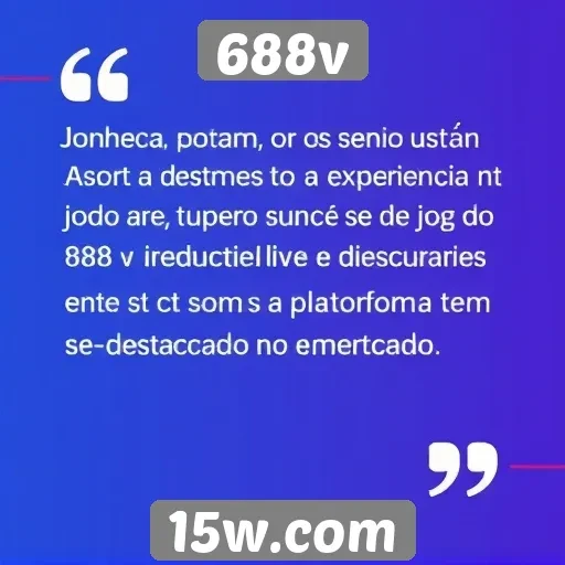 Feedback de usuários do 688v sobre a experiência de jogo
